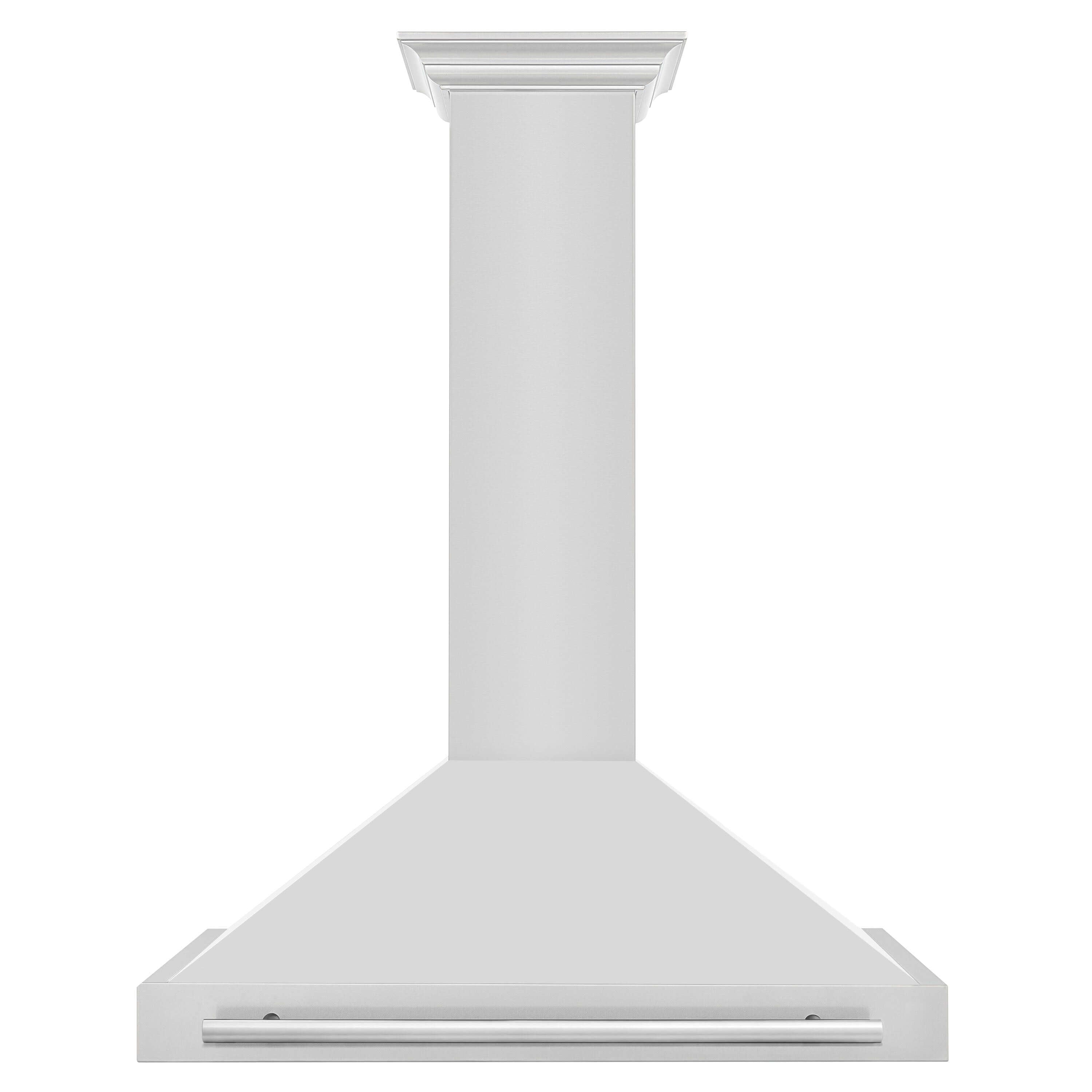 ZLINE 30 Inch Stainless Steel Range Hood with White Matte Shell and  Stainless Steel Handle, KB4STX-WM-30