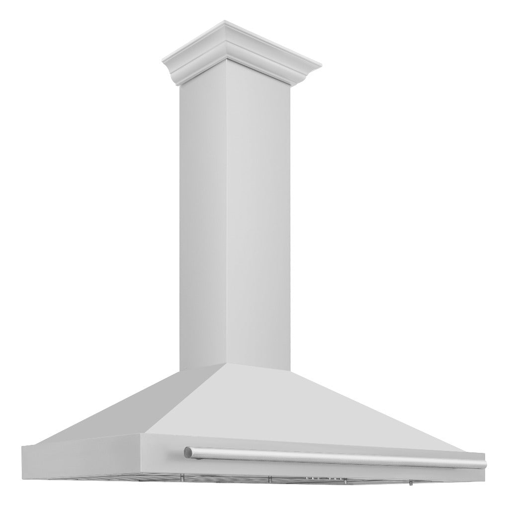 ZLINE 48 in. Stainless Steel Range Hood with Stainless Steel Handle and Colored Shell Options (KB4STX-48) Stainless Steel
