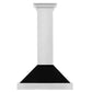 ZLINE 30 in. Stainless Steel Range Hood with Stainless Steel Handle and Colored Shell Options (KB4STX-30) front.