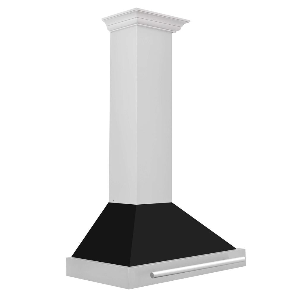 ZLINE 30 in. Stainless Steel Range Hood with Stainless Steel Handle and Colored Shell Options (KB4STX-30) side.