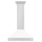 ZLINE 30 in. Stainless Steel Range Hood with Stainless Steel Handle and Colored Shell Options (KB4STX-30) front.