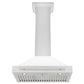 ZLINE 30 in. Stainless Steel Range Hood with Stainless Steel Handle and Colored Shell Options (KB4STX-30) front, under.