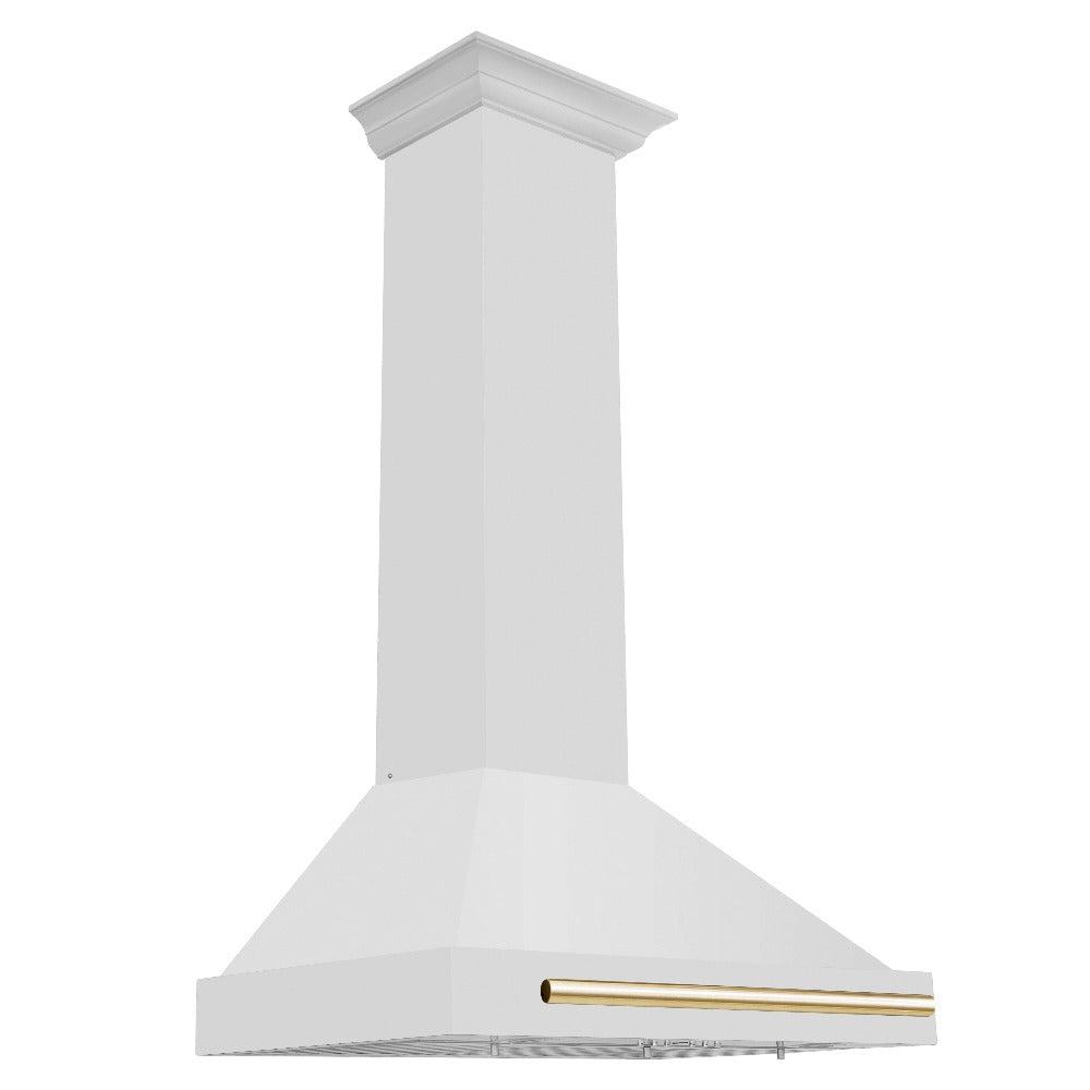 ZLINE Autograph Edition 30 in. Convertible Stainless Steel Range Hood with Stainless Steel Shell and Accents (KB4STZ-30) main image.
