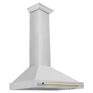 ZLINE Autograph Edition 36 in. Convertible Stainless Steel Range Hood with Stainless Steel Shell and Accents (KB4STZ-36) main image.