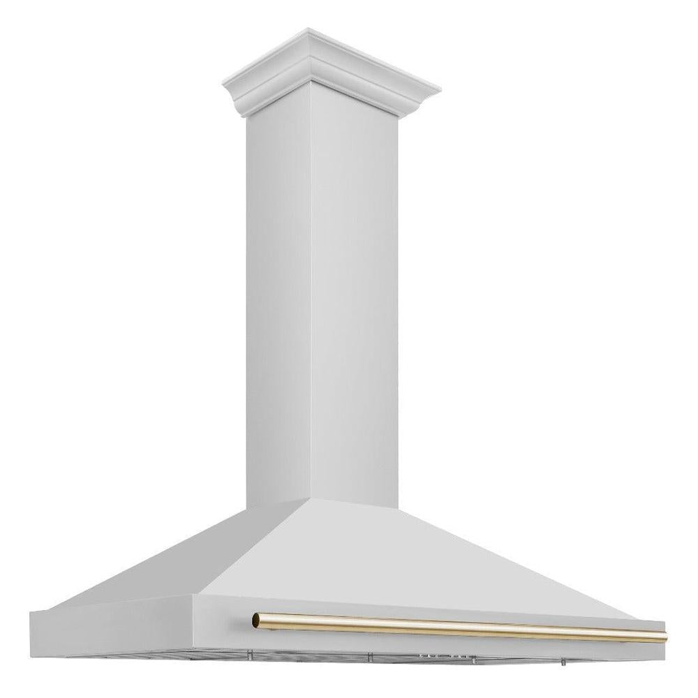 ZLINE Autograph Edition 48 in. Convertible Stainless Steel Range Hood with Stainless Steel Shell and Accents (KB4STZ-48) main image.