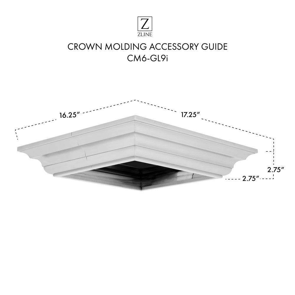 ZLINE Crown Molding Profile 5 for Island Mount Range Hood (CM5-697i/KECOMi-304)