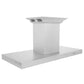 ZLINE Island Mount Range Hood in Stainless Steel with Built-in ZLINE CrownSound Bluetooth Speakers (KE2iCRN-BT) side.