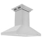 ZLINE Island Mount Range Hood in Stainless Steel with Built-in ZLINE CrownSound Bluetooth Speakers (KL3iCRN-BT) 