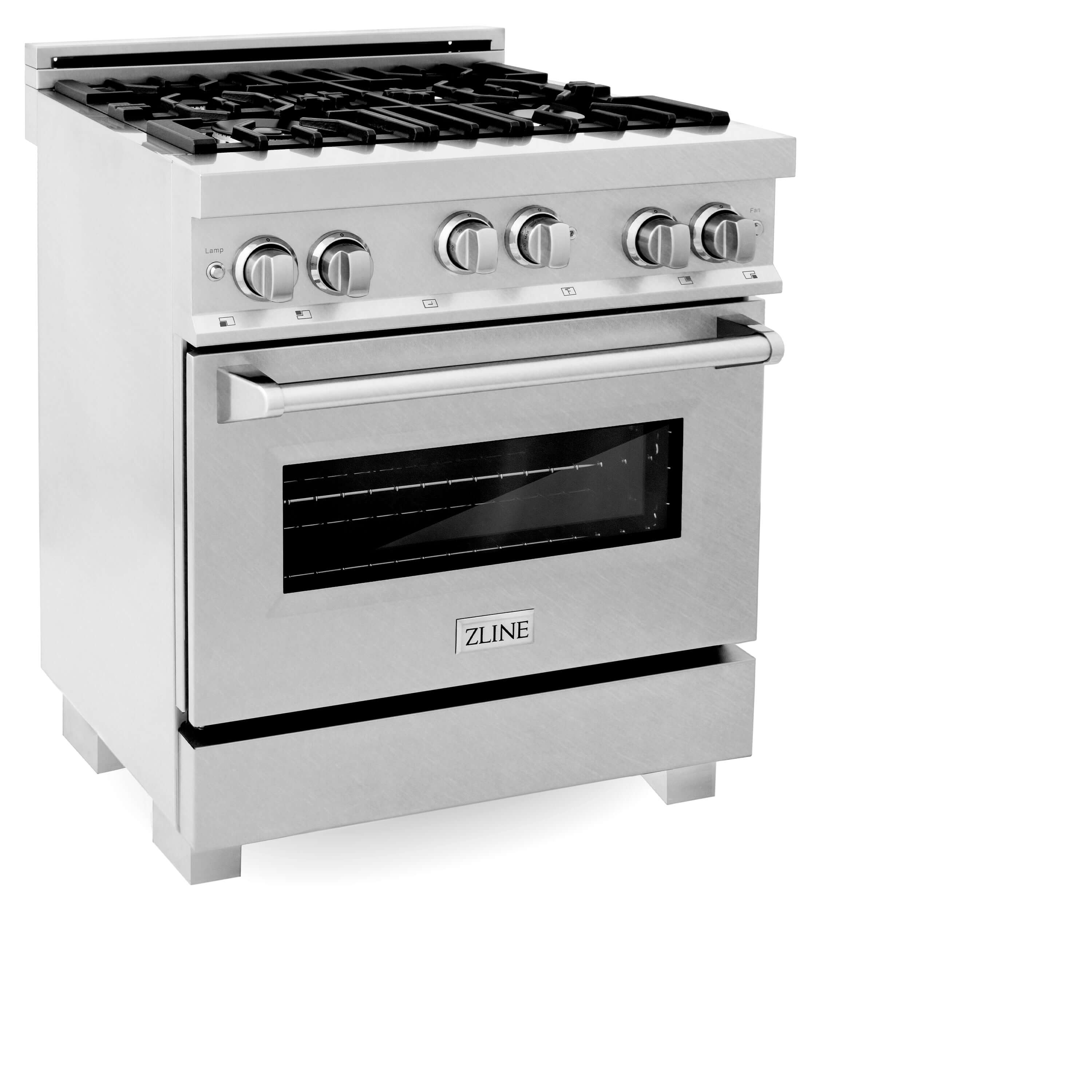 ZLINE 30 in. 4.0 cu. ft. Range with Gas Stove and Gas Oven in Fingerprint Resistant Stainless Steel with Color Door Options (RGS-SN-30)