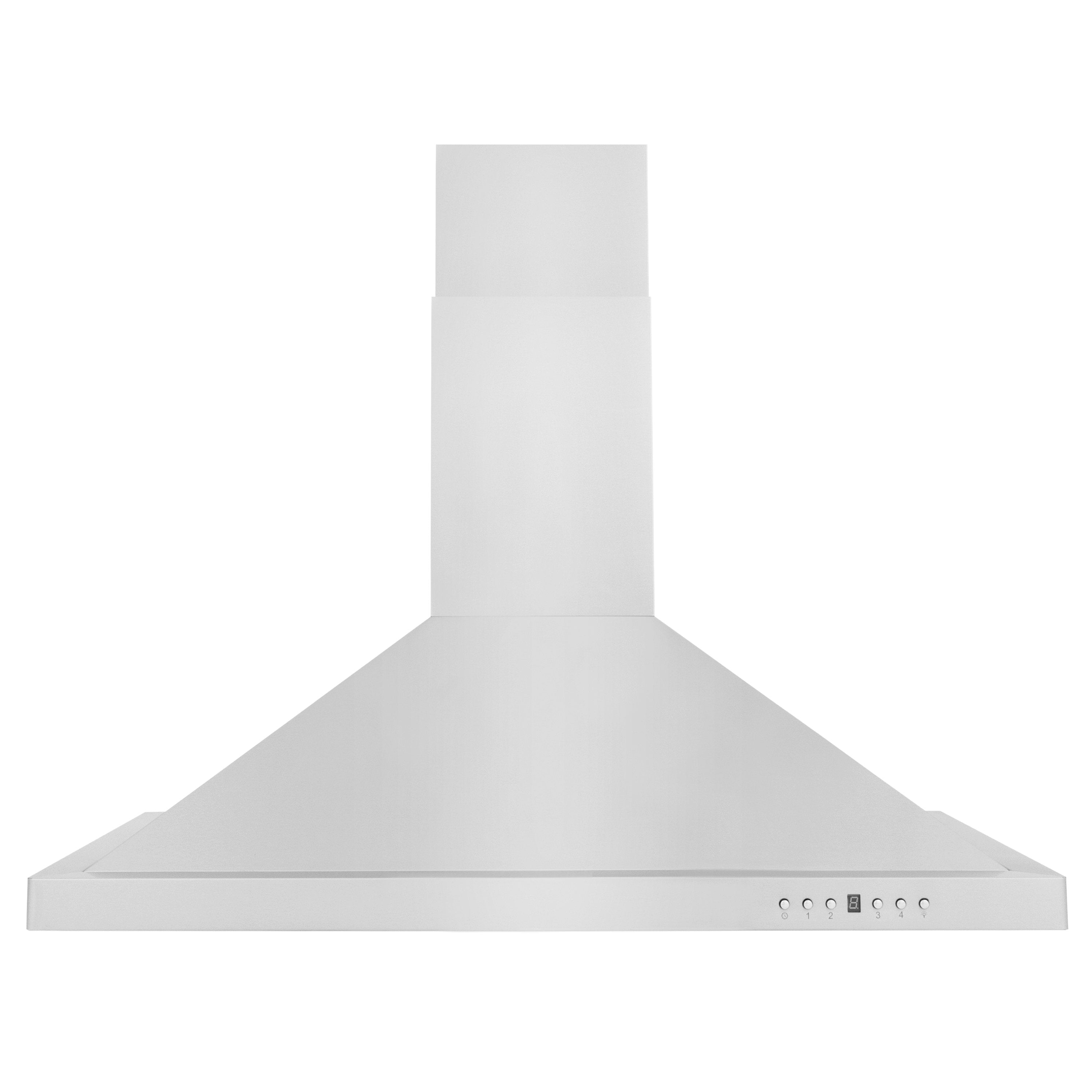 ZLINE 42 in. Recirculating Wall Mount Range Hood with Charcoal Filters in Stainless Steel (KB-CF-42) front.