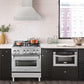 ZLINE 30 in. Stainless Steel Range Hood with Colored Shell Options and Stainless Steel Handle (8654STX-30) 