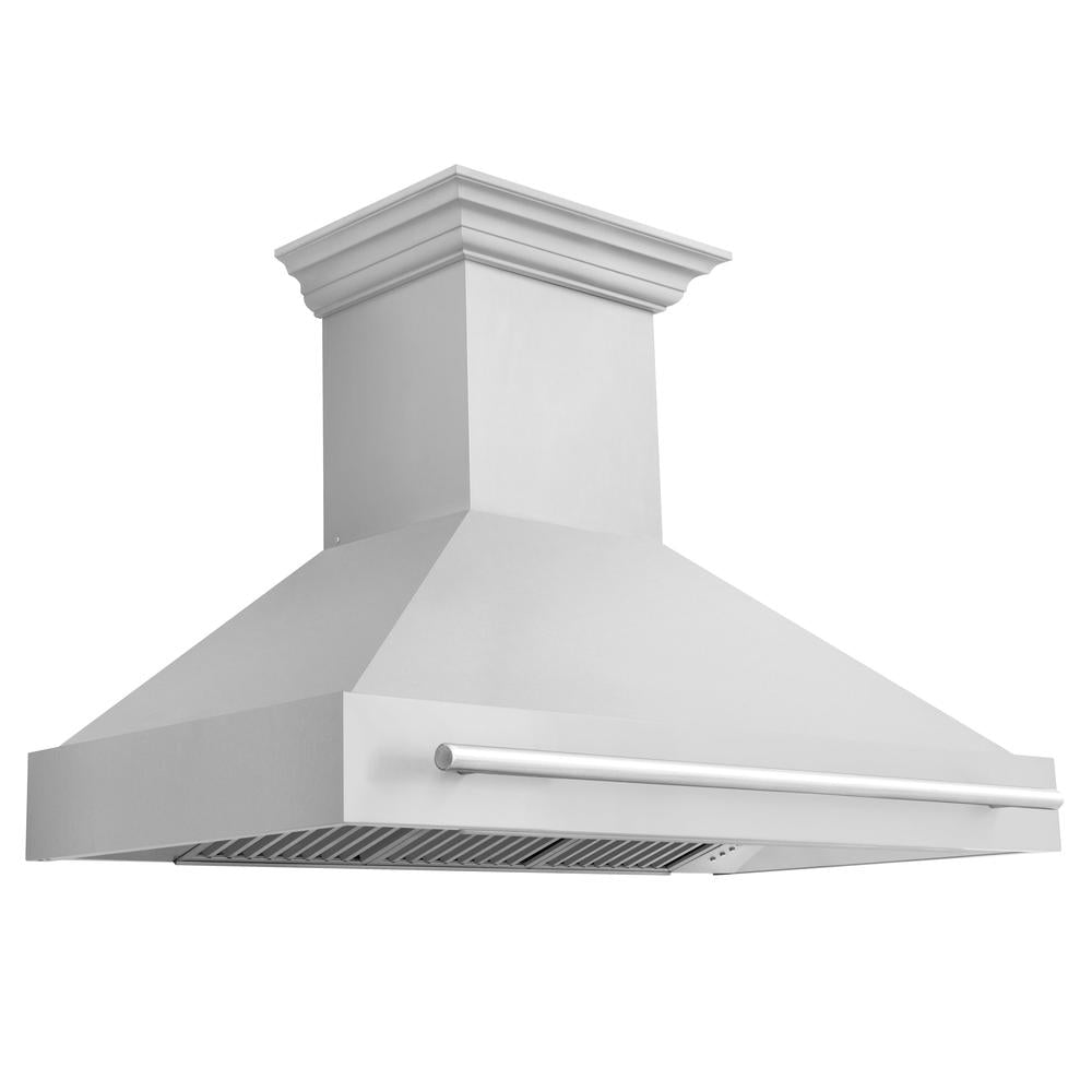 ZLINE 48 in. Stainless Steel Range Hood with Stainless Steel Handle (8654STX-48) main image.