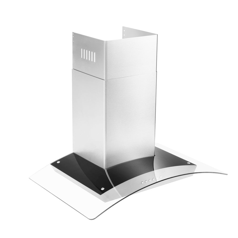 ZLINE Alpine Series Ducted Wall Mount Range Hood in Stainless Steel (ALP70WL) side.