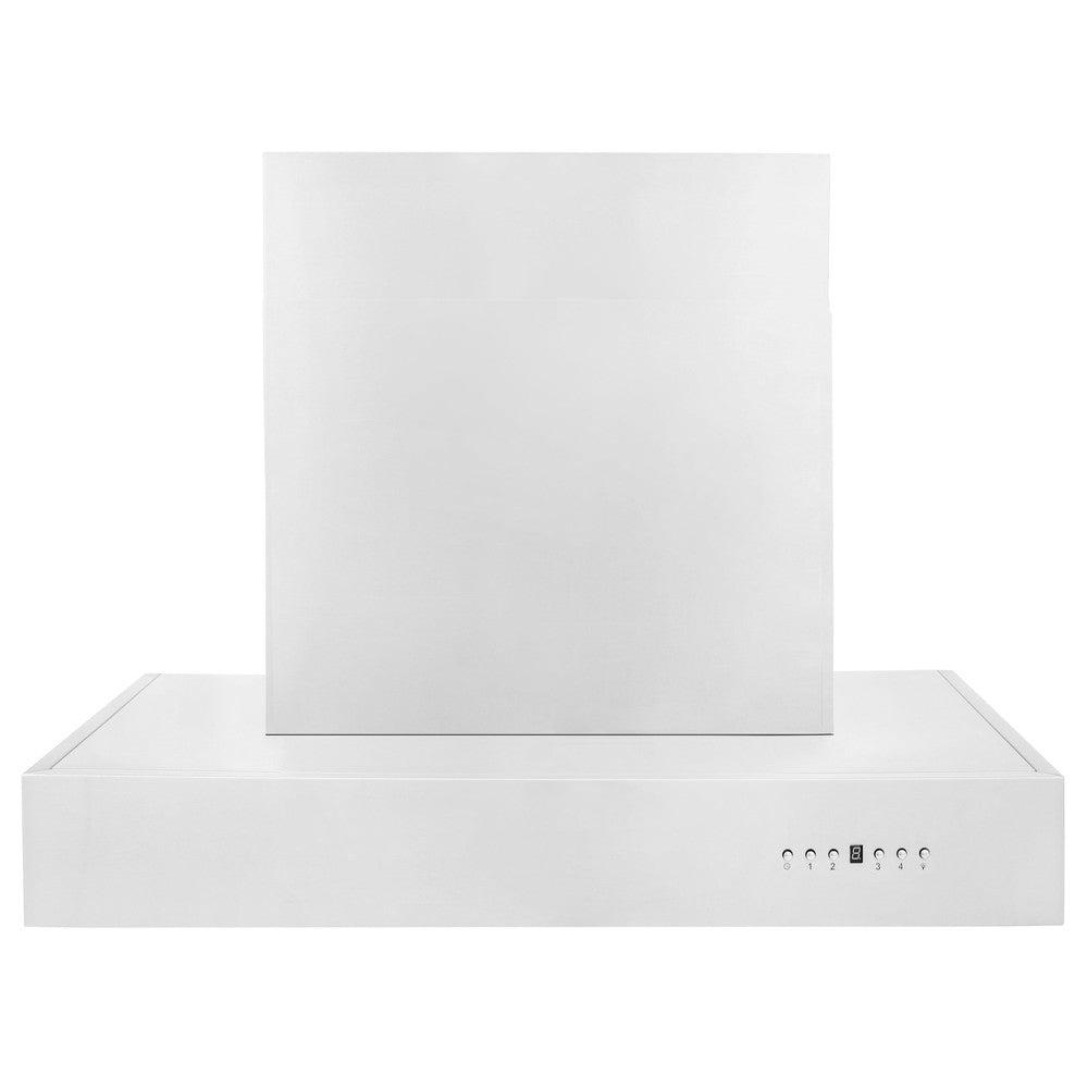 ZLINE Convertible Professional Wall Mount Range Hood in Stainless Steel (KECOM) front.