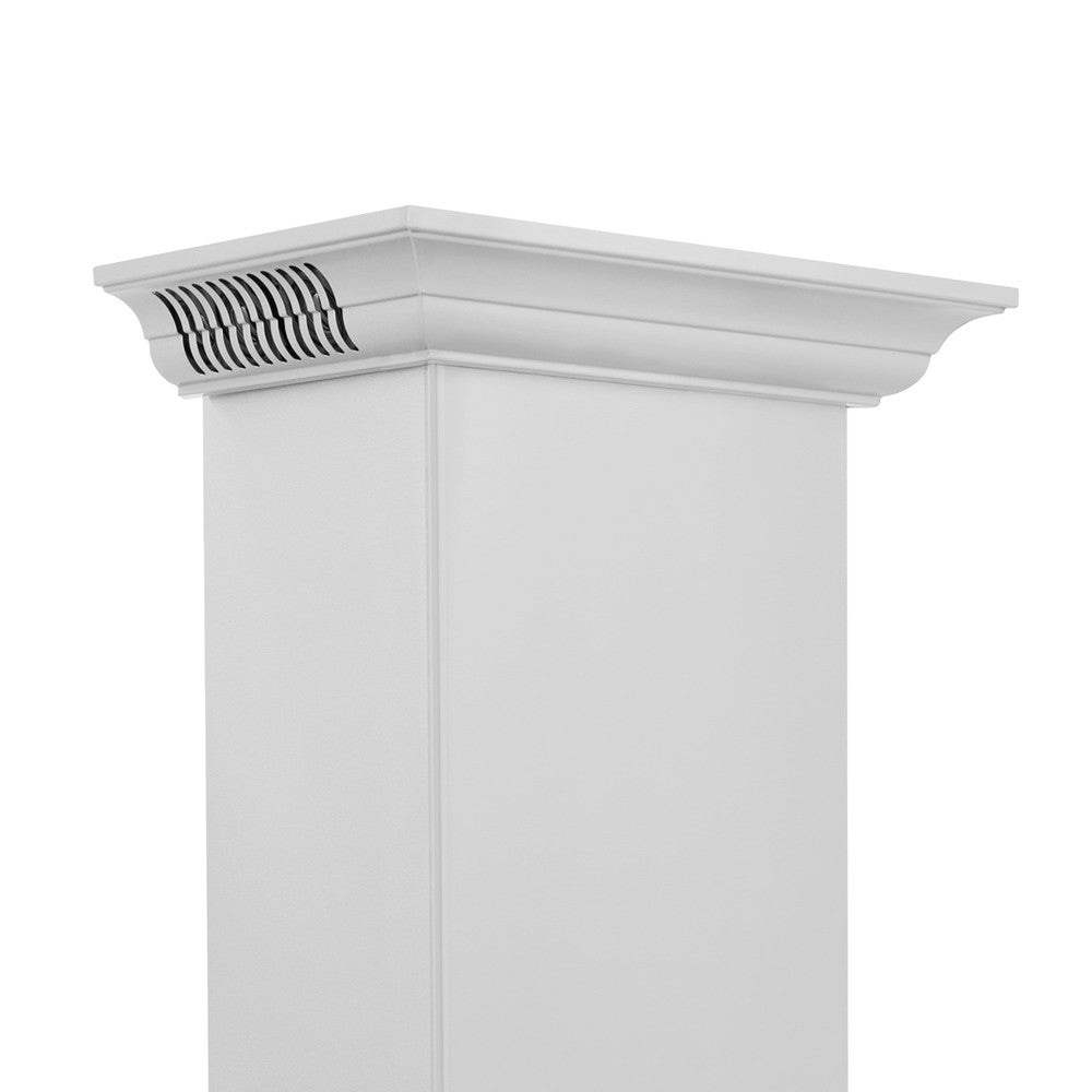 ZLINE Wall Mount Range Hood in Stainless Steel with Built-in ZLINE CrownSound Bluetooth Speakers (KF1CRN-BT) 