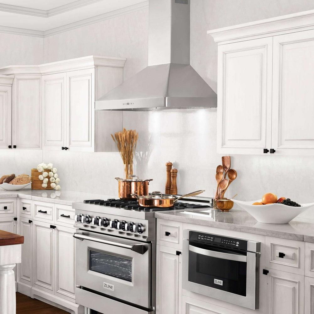 ZLINE Convertible Vent Wall Mount Range Hood in Stainless Steel (KF2) 
