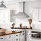 ZLINE 30 in. Wall Mount Range Hood in Stainless Steel with Built-in ZLINE CrownSound Bluetooth Speakers (KF2CRN-BT) 