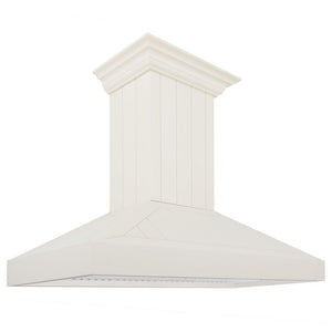 ZLINE Wooden Wall Mount Range Hood in Cottage White - Includes Motor (KPTT) main image.