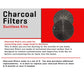 ZLINE 1 Set of 2 Charcoal Filters for Range Hoods with Recirculating Option (CF1)