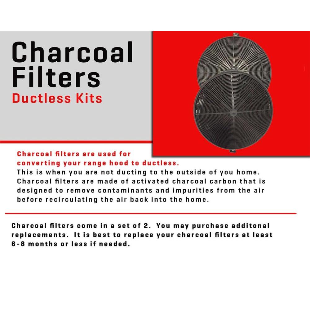 ZLINE 1 Set of 2 Charcoal Filters for Range Hoods with Recirculating Option (CF1)