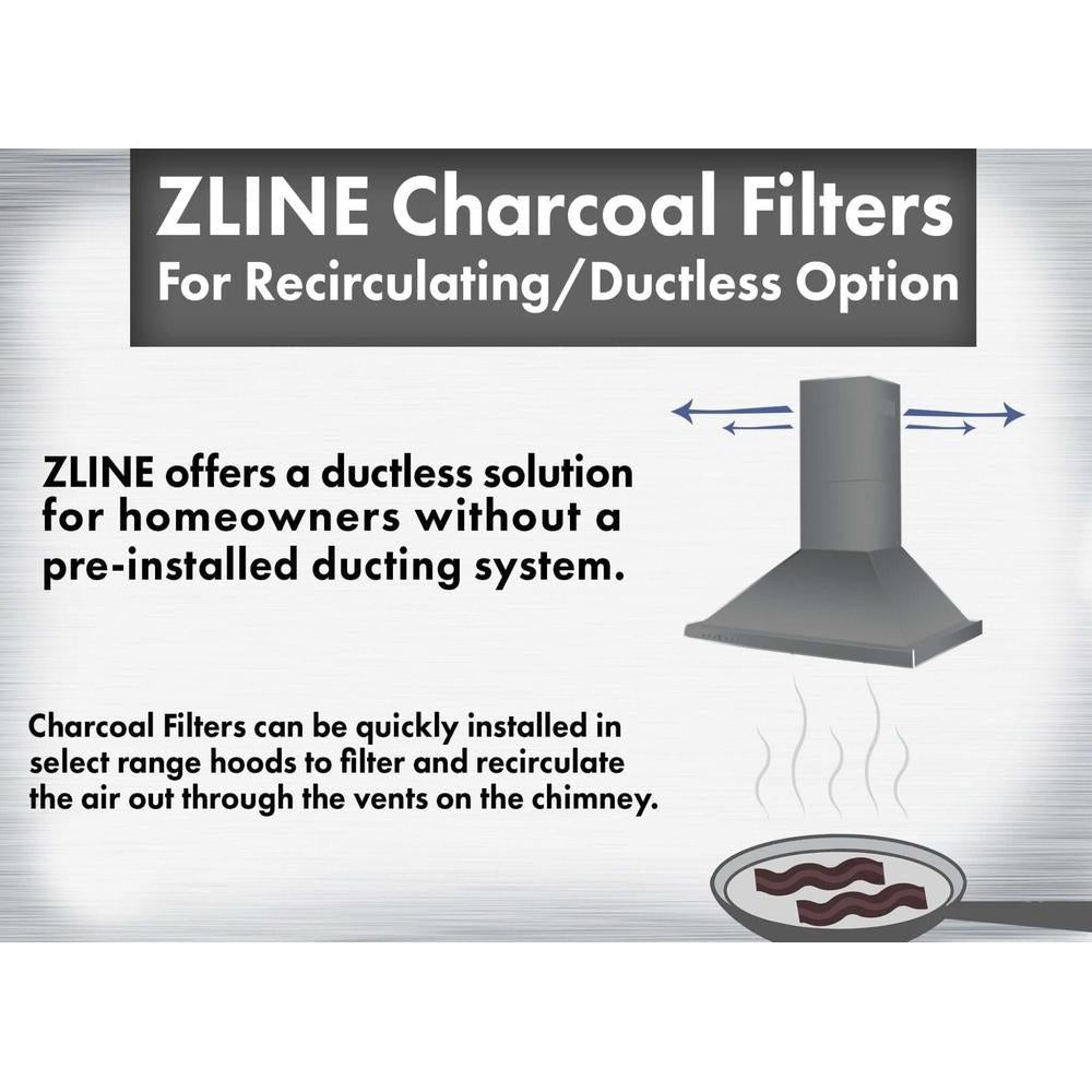 ZLINE 1 Set of 2 Charcoal Filters for Range Hoods with Recirculating Option (CF1)