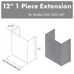 ZLINE 12 in. Chimney for 42 in. Under Cabinet Hoods (520/523/527-42-1FTEXT)