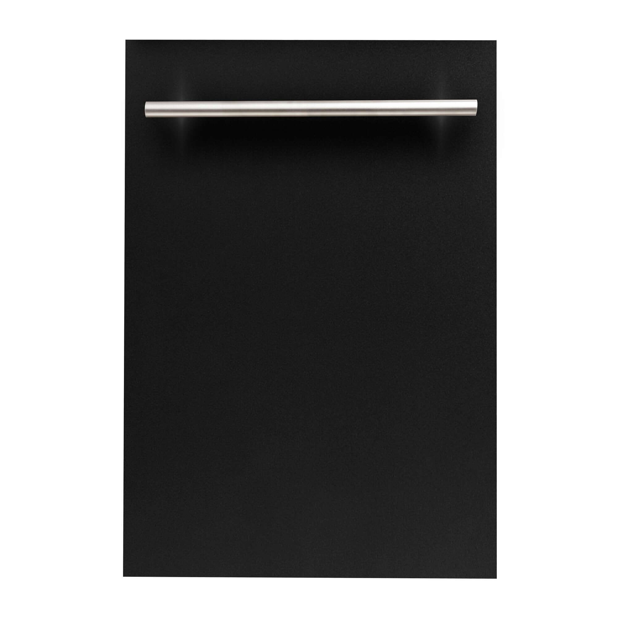 ZLINE 18 in. Dishwasher Panel with Modern Handle (DP-18) Black Matte