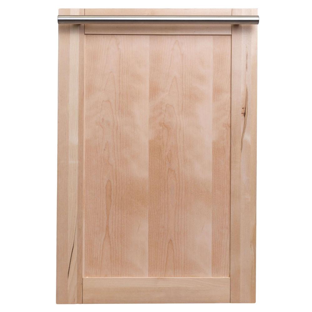 ZLINE 18 in. Dishwasher Panel with Modern Handle (DP-18) Unfinished Wood