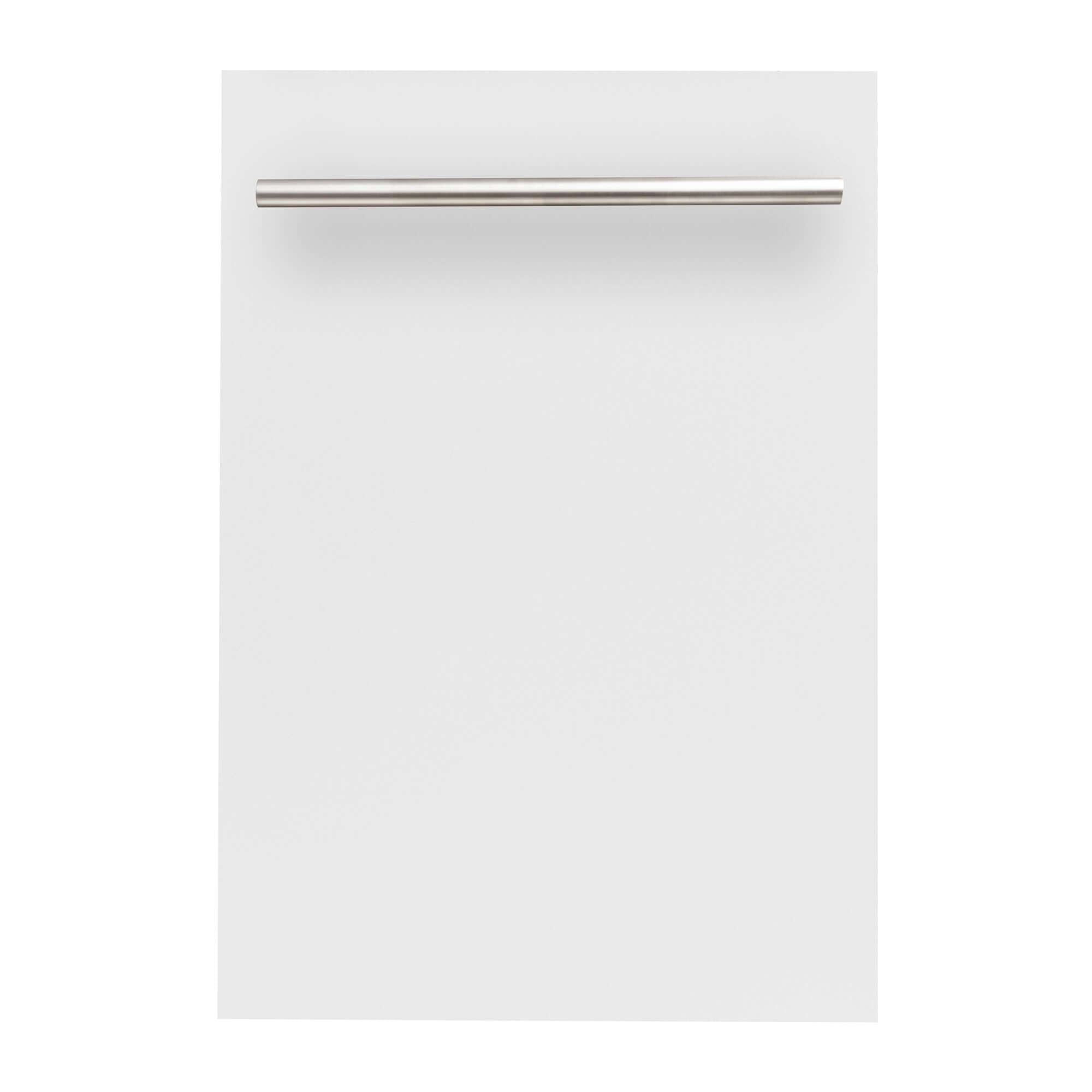ZLINE 18 in. Dishwasher Panel with Modern Handle (DP-18) White Matte