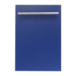 ZLINE 18 in. Dishwasher Panel with Modern Handle (DP-18) Blue Matte