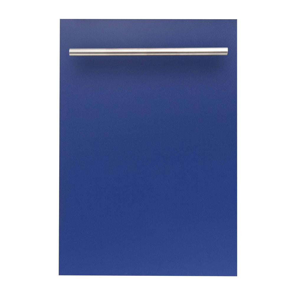 ZLINE 18 in. Dishwasher Panel with Modern Handle (DP-18) Blue Matte