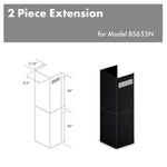ZLINE 2-36 in. Chimney Extensions for 10 ft. to 12 ft. Ceilings (2PCEXT-BS655N)