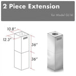 ZLINE 2-36 in. Chimney Extensions for 10 ft. to 12 ft. Ceilings (2PCEXT-GL14i)