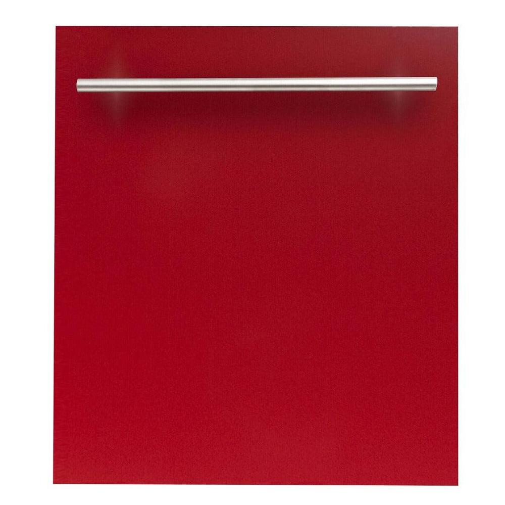 ZLINE 24 in. Dishwasher Panel with Modern Handle (DP-24) Red Gloss
