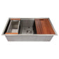 ZLINE 33 in. Garmisch Undermount Single Bowl Kitchen Sink with Bottom Grid and Accessories with Color Options (SLS-33) main image.