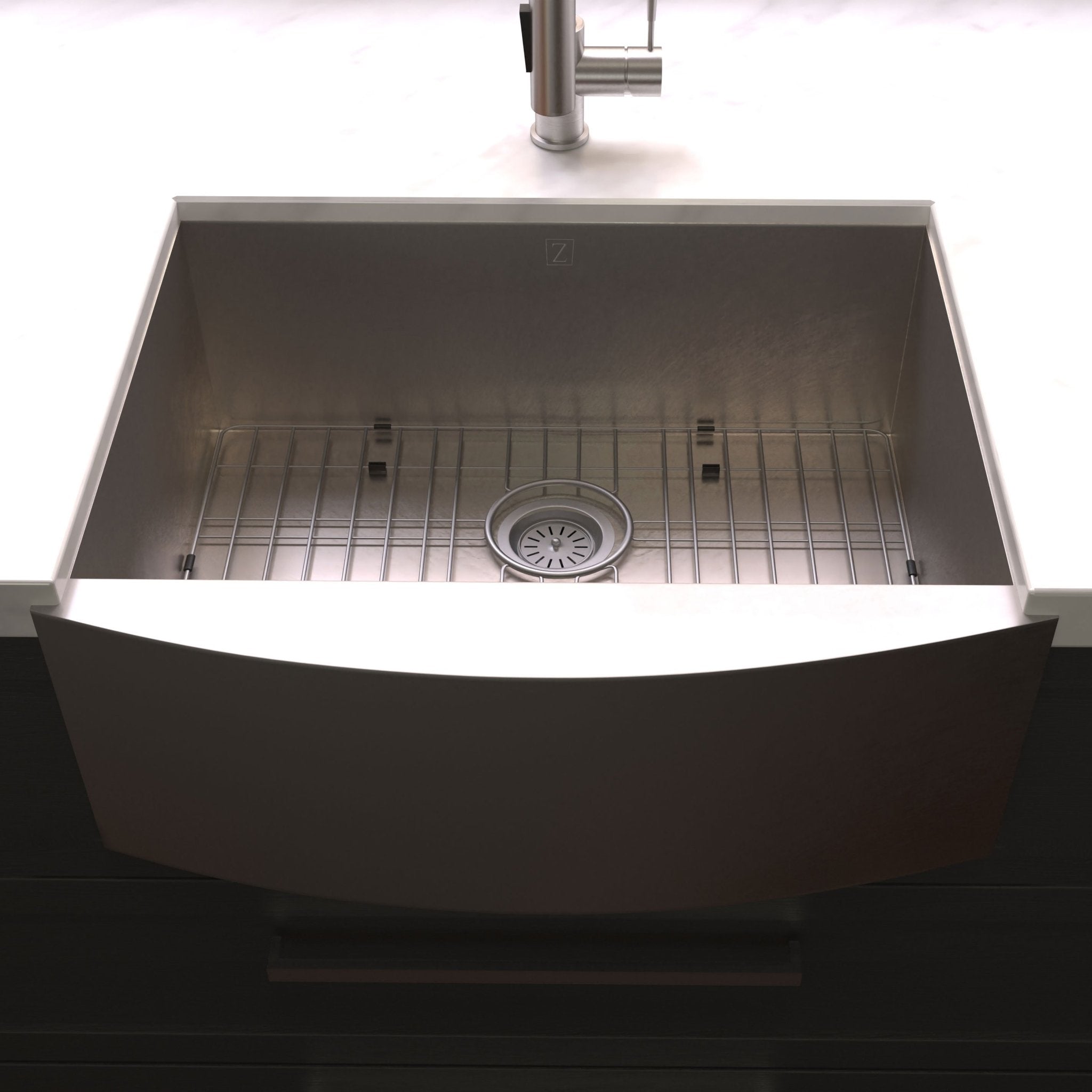 ZLINE 33" Farmhouse Series Undermount Single Bowl Apron Sinks (SAS) - Rustic Kitchen & Bath - Sinks - ZLINE Kitchen and Bath