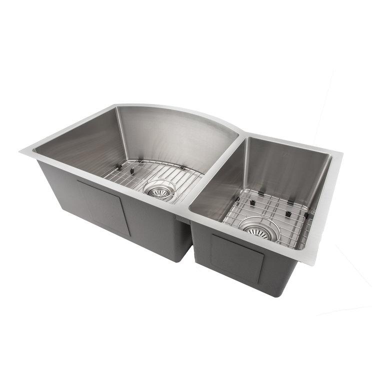 ZLINE 33" Gateway Series Undermount Double Bowls Sink (SC70D-33) - Rustic Kitchen & Bath - Sinks - ZLINE Kitchen and Bath