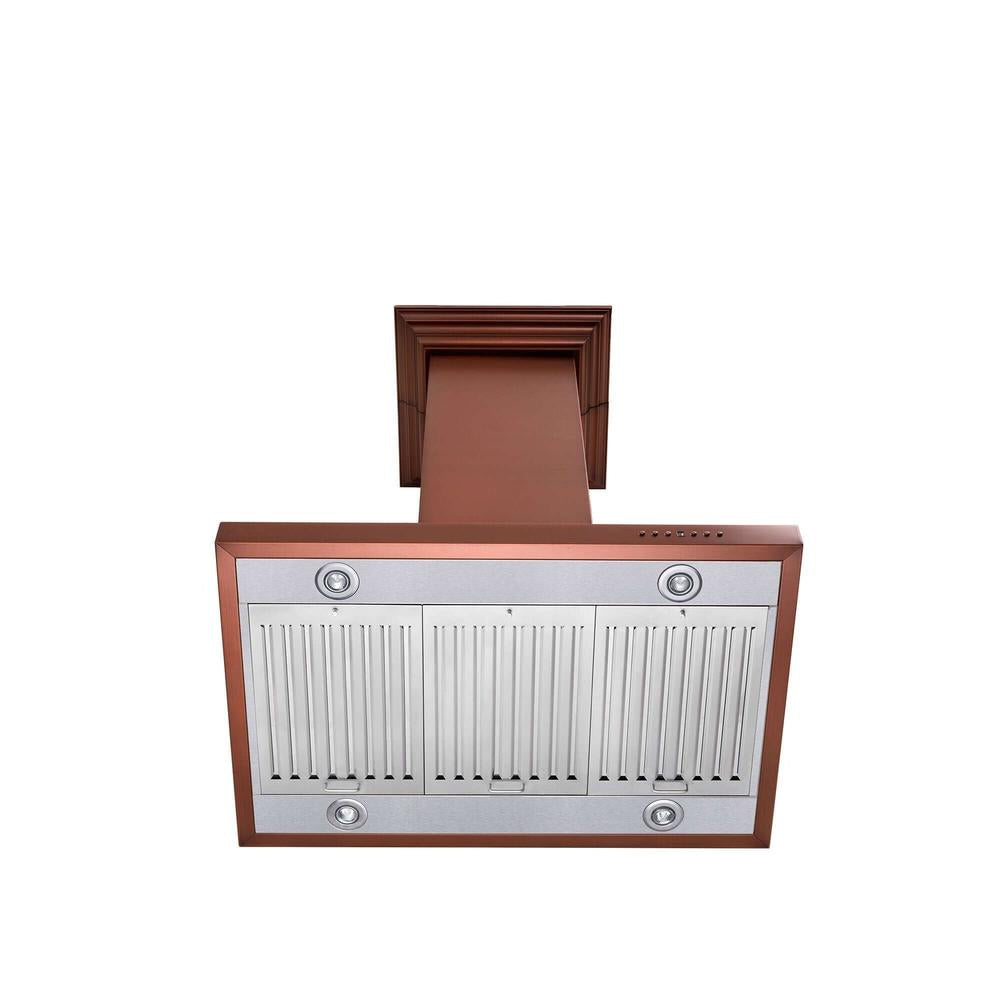ZLINE 36 in. Designer Series Copper Island Mount Range Hood (8KL3iC-36) 