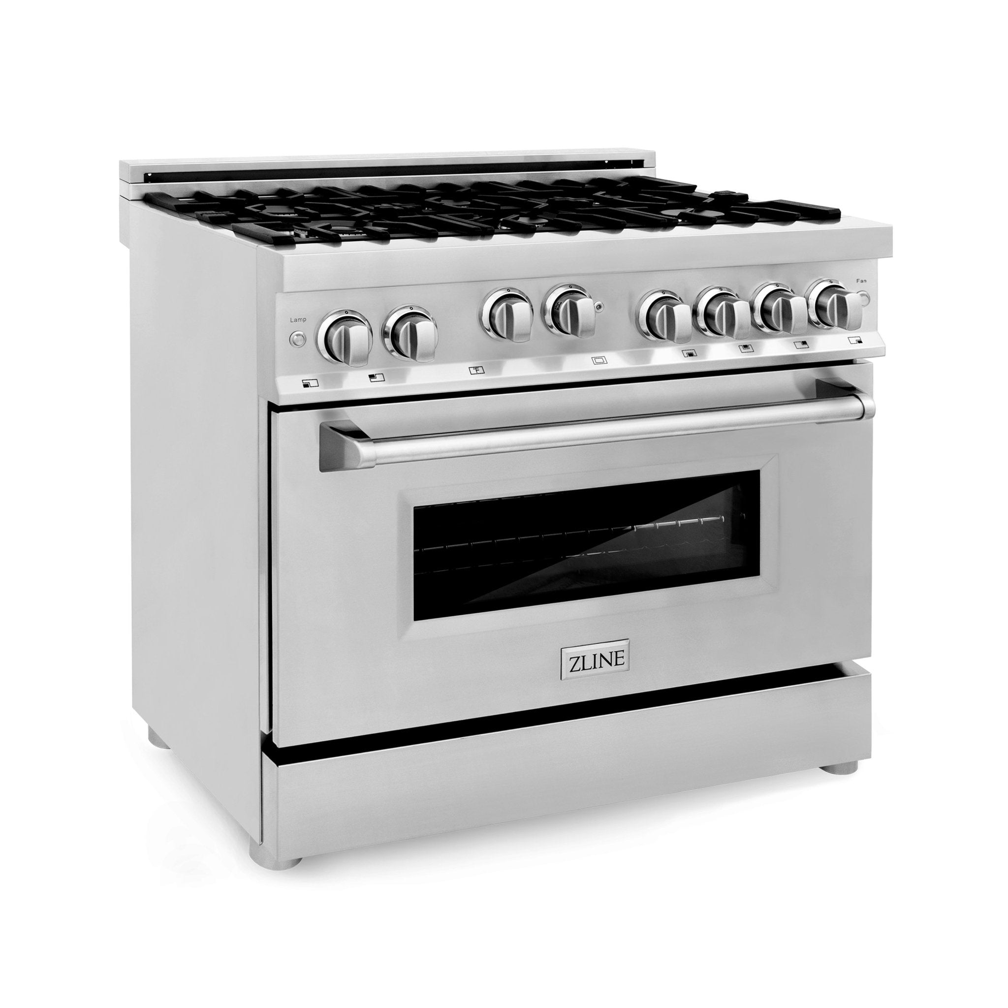 ZLINE 36" Professional 4.6 cu. ft. 6 Gas on Gas Range in Stainless Steel with Color Door Options - Rustic Kitchen & Bath - Ranges - ZLINE Kitchen and Bath