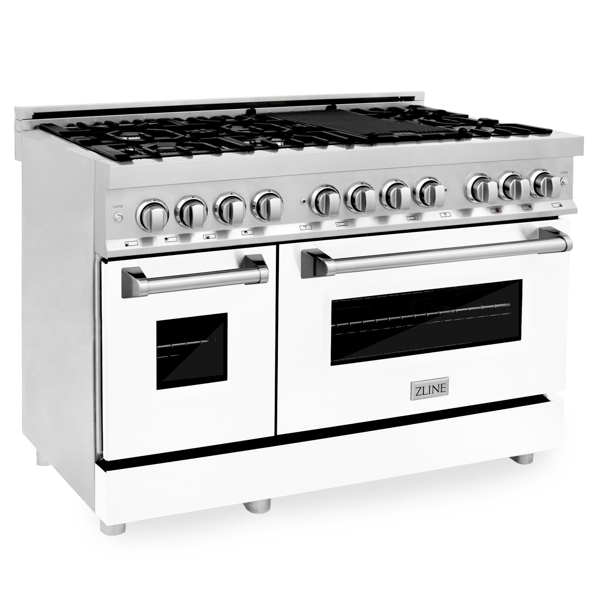 ZLINE 48" Professional Dual Fuel Range in Stainless Steel (RA48) - Rustic Kitchen & Bath - Ranges - ZLINE Kitchen and Bath