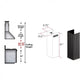 ZLINE 61 in. Wooden Chimney Extension for Ceilings up to 12 ft. (KPCC-E)