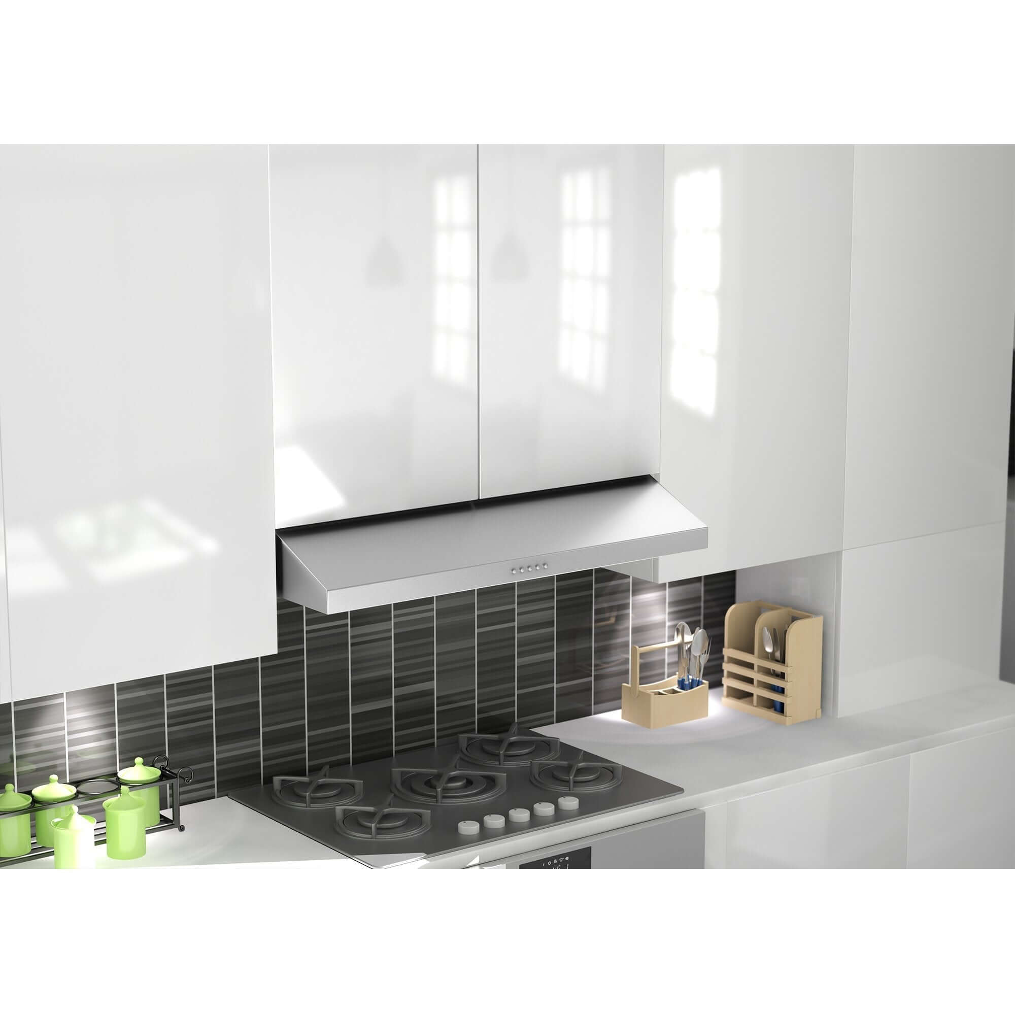 ZLINE Kitchen and Bath, ZLINE 615 Under Cabinet Range Hood in Stainless Steel, 615-30,