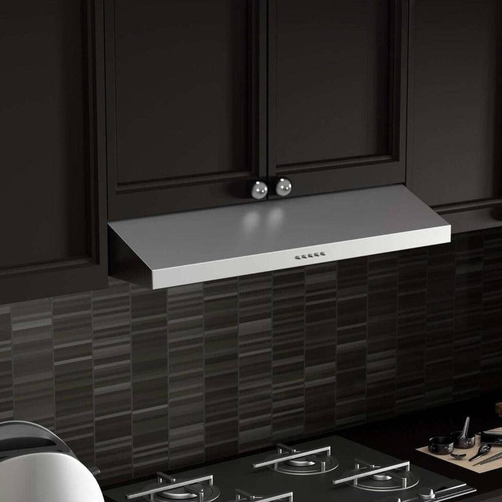 ZLINE 30 in. 280 CFM Ducted Under Cabinet Range Hood in Stainless Steel - Hardwired Power (615-30) 