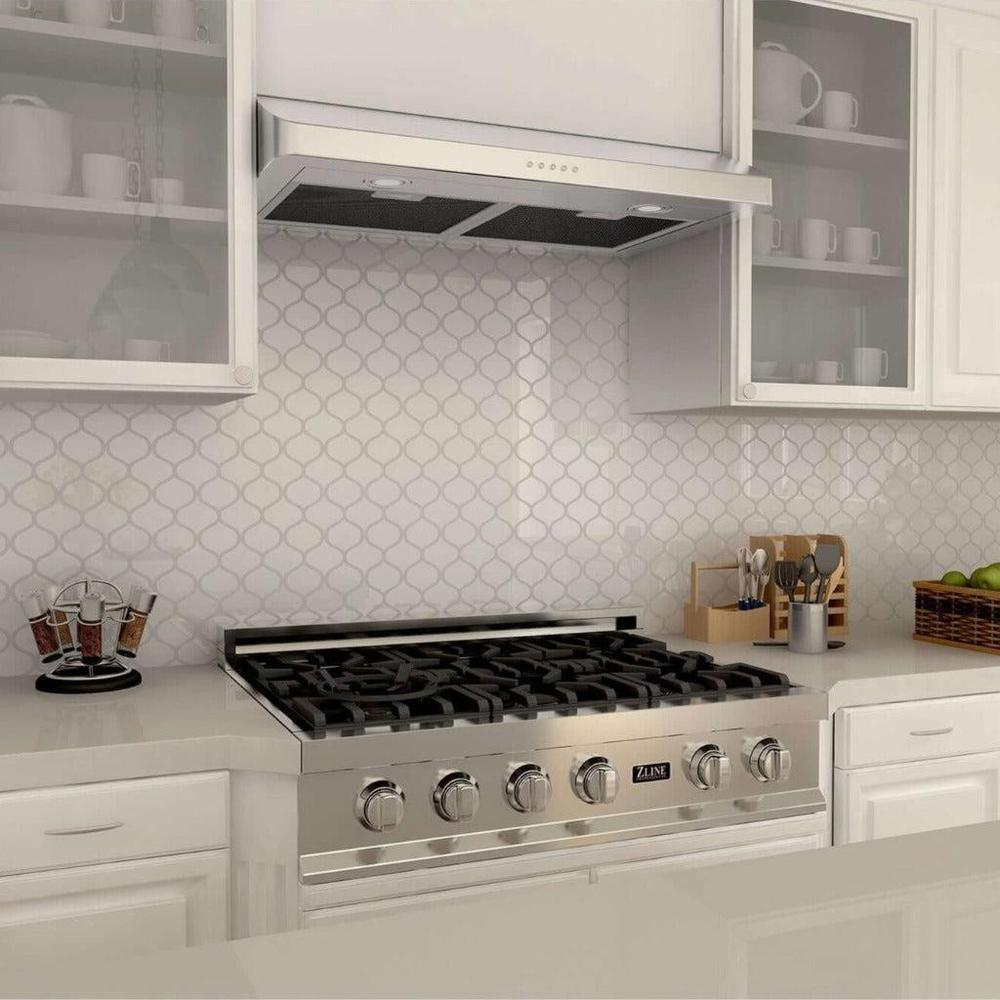 ZLINE 30 in. 400 CFM Ducted Under Cabinet Range Hood in Stainless Steel - Hardwired Power (617-30) 