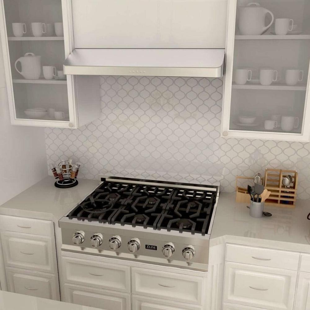 ZLINE 30 in. 400 CFM Ducted Under Cabinet Range Hood in Stainless Steel - Hardwired Power (617-30) 