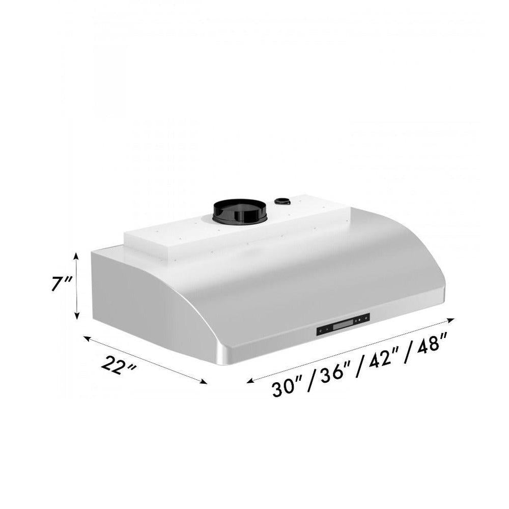 ZLINE Ducted Under Cabinet Range Hood in Stainless Steel (621) 