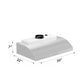 ZLINE 30 in. Ducted Under Cabinet Range Hood in Stainless Steel (627-30) 