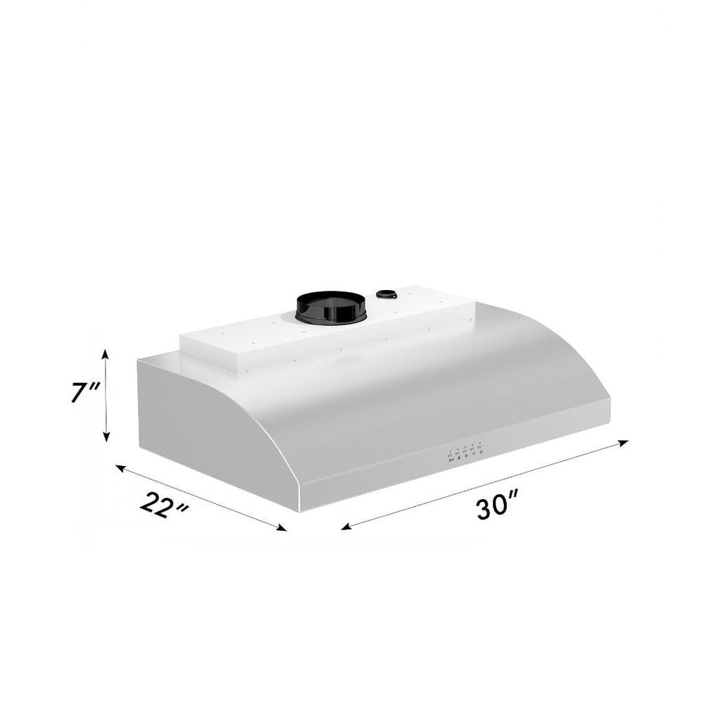ZLINE 30 in. Ducted Under Cabinet Range Hood in Stainless Steel (627-30) 