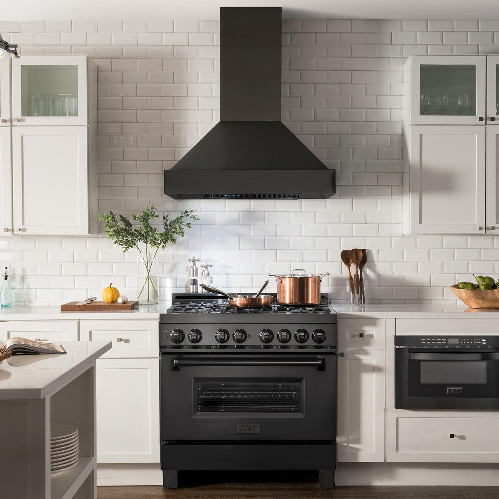 ZLINE Black Stainless Steel Wall Mount Range Hood (BS655N) 