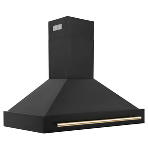 ZLINE Autograph Edition 48 in. Black Stainless Steel Range Hood with Handle (BS655Z-48) main image.